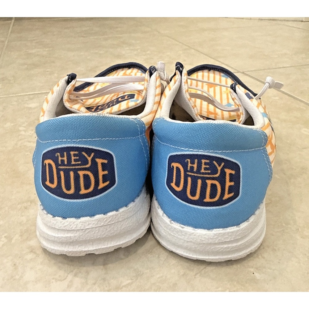Bluey Hey DUDE Shoes Sz EU 43 / US 11 Comfort Lightweight Colorful Fun Cartoon - Picture 5 of 8